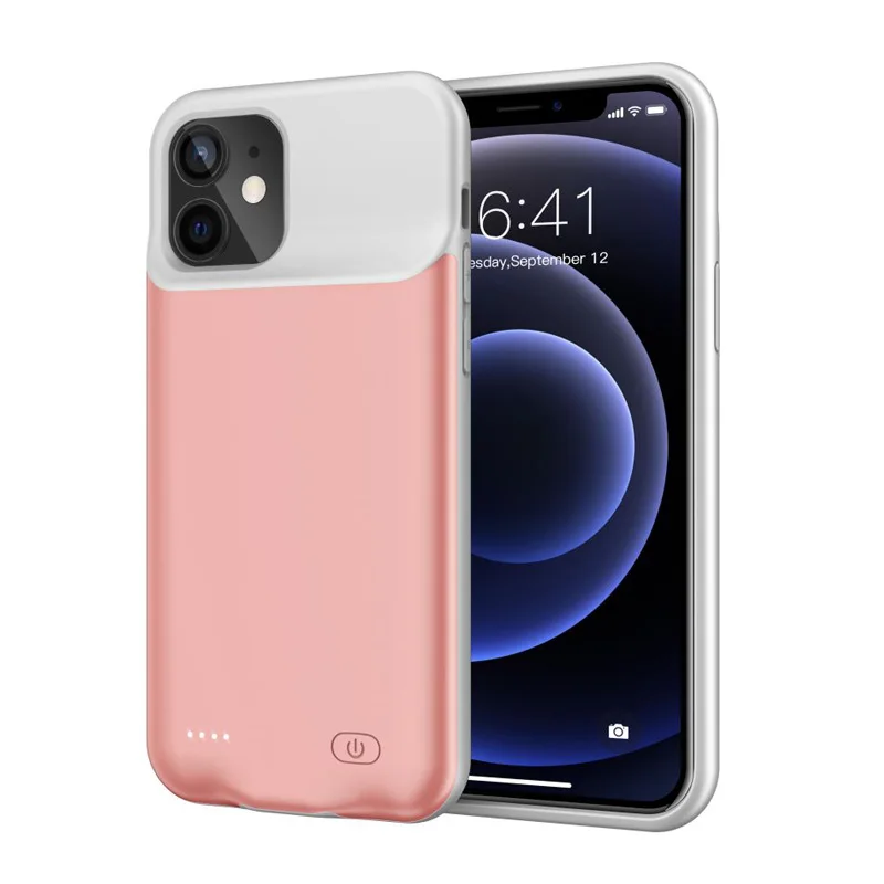 
2021 new design soft edge portable smart power bank battery charger phone case for iPhone 12 mini pro max 