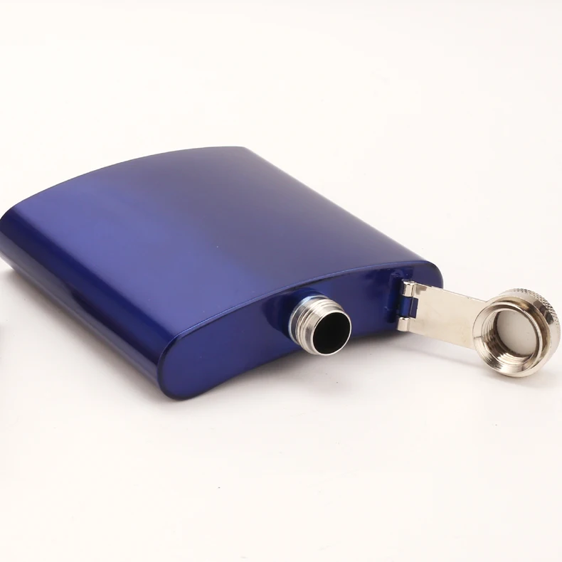 
yongkang factory custom color 304 stainless steel 6oz hip flask 