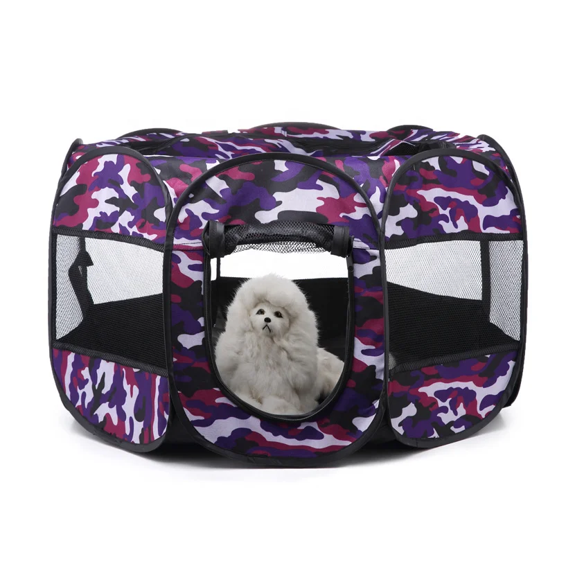 
Portable Foldable Exercise Pen for Small & Large Dog,Kitten,Rabbit,Puppy-Oxford Cage & Kennel outdoor/indoor use Pet Playpen 