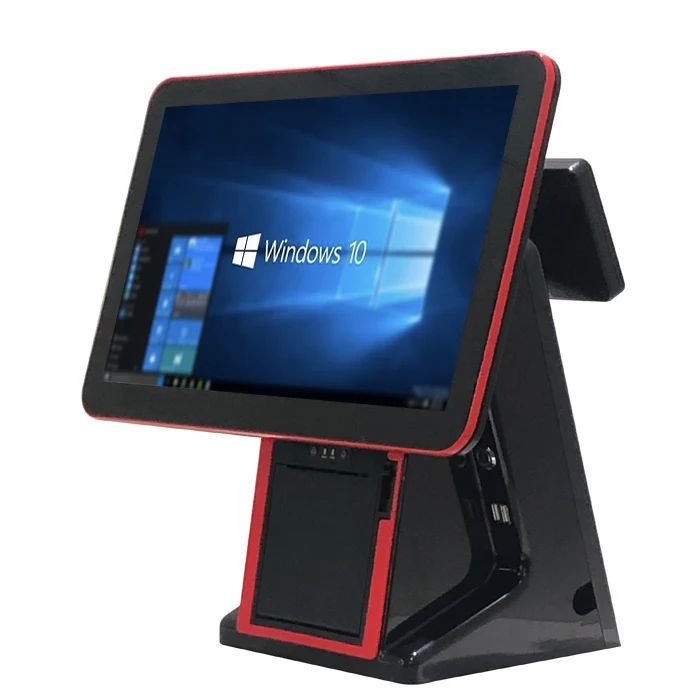 Новинка 15-дюймовый емкостный сенсорный экран Windows 10 pos-терминал китайский с