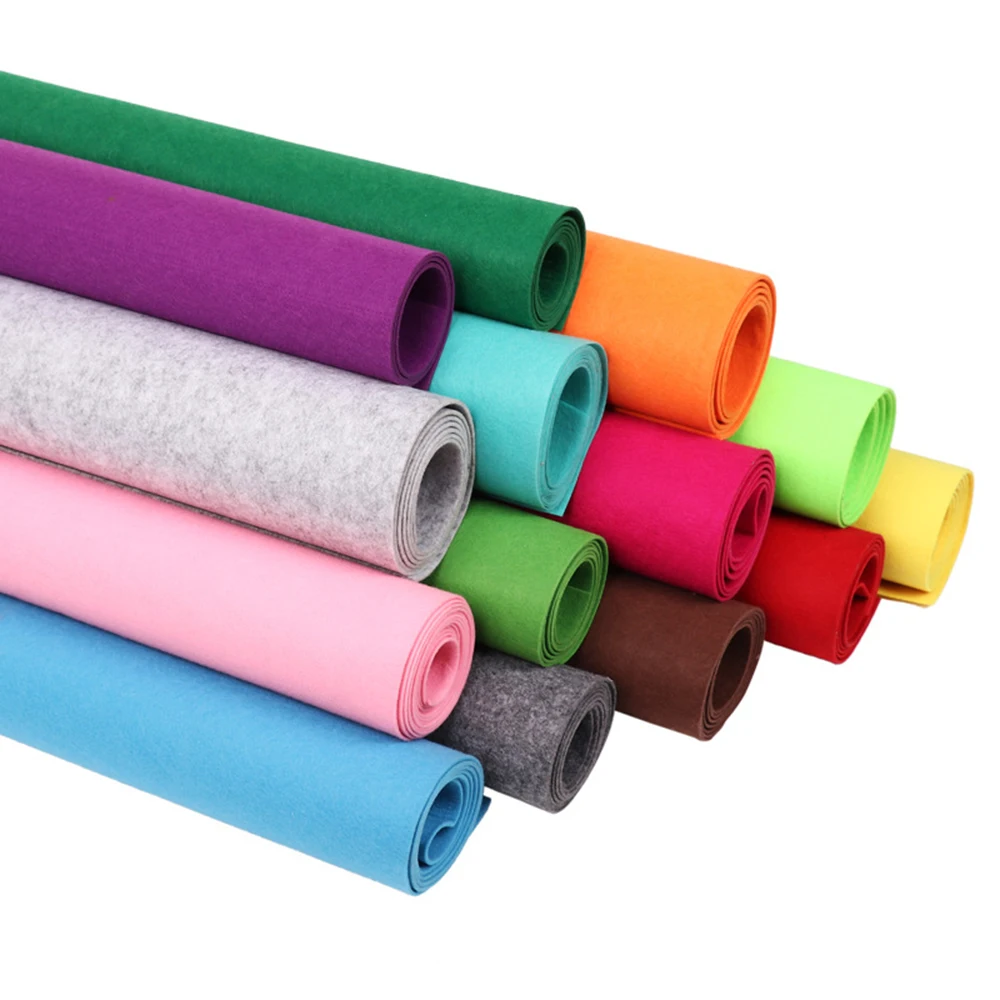 Lowest Price High Quality Felt Fabric Roll Pieces Industrial Felt Polyester Non Woven Colorful Felt