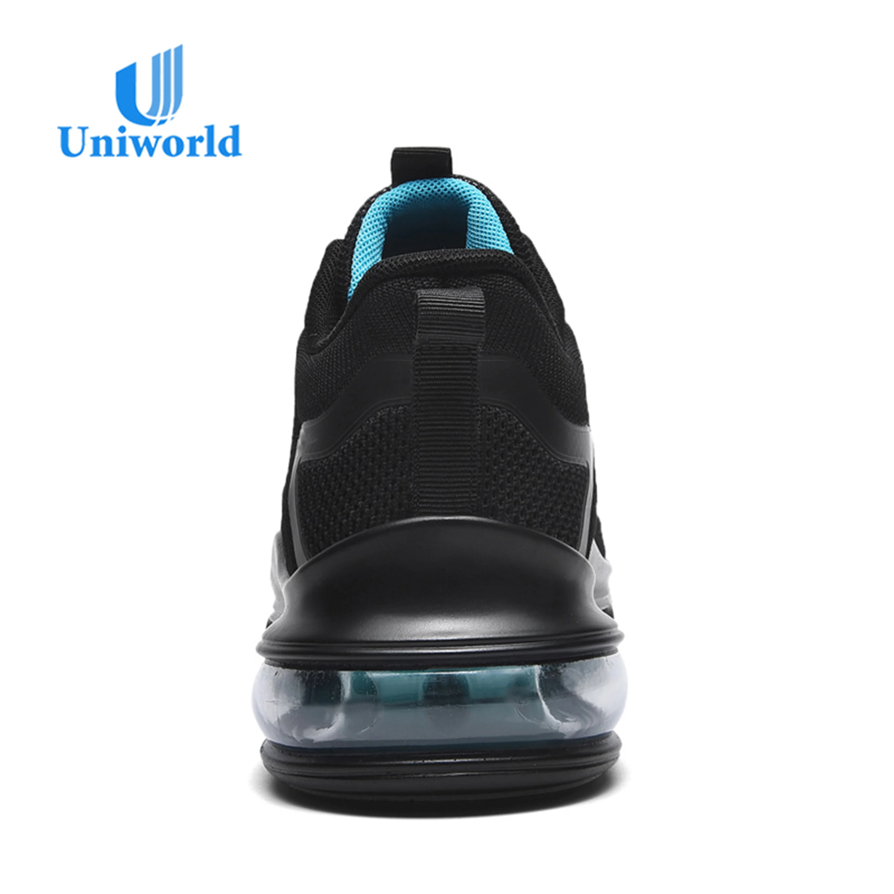 Men Sneaker Running Air Cushion Men Shoes Sport Shoes Uniworld Vietnam Factory Direct Custom Brand Black and White EVA PU Print