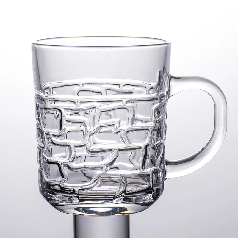 Tea Mugs China Made Glass Coffee Mug Hot Beverage Tea Cups 7.7 oz