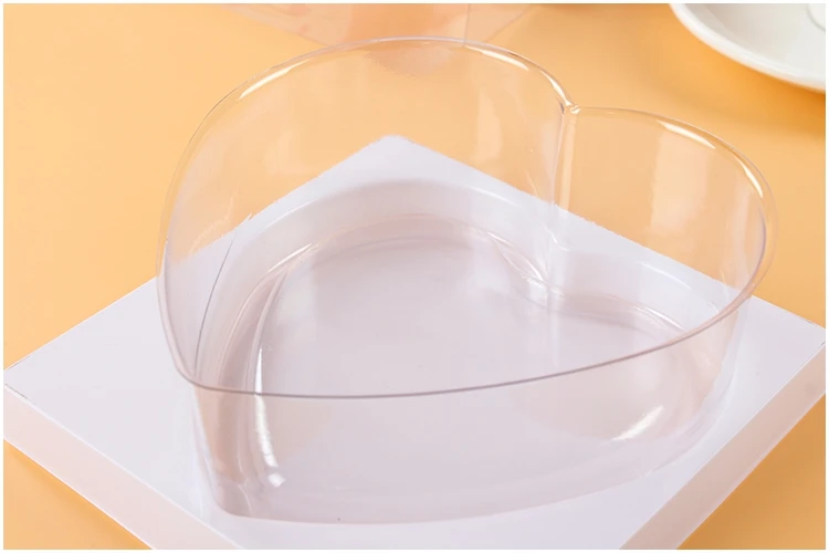 Hot Sale Clear Heart Shaped Candy Mini Creative Small Plastic Gift Box