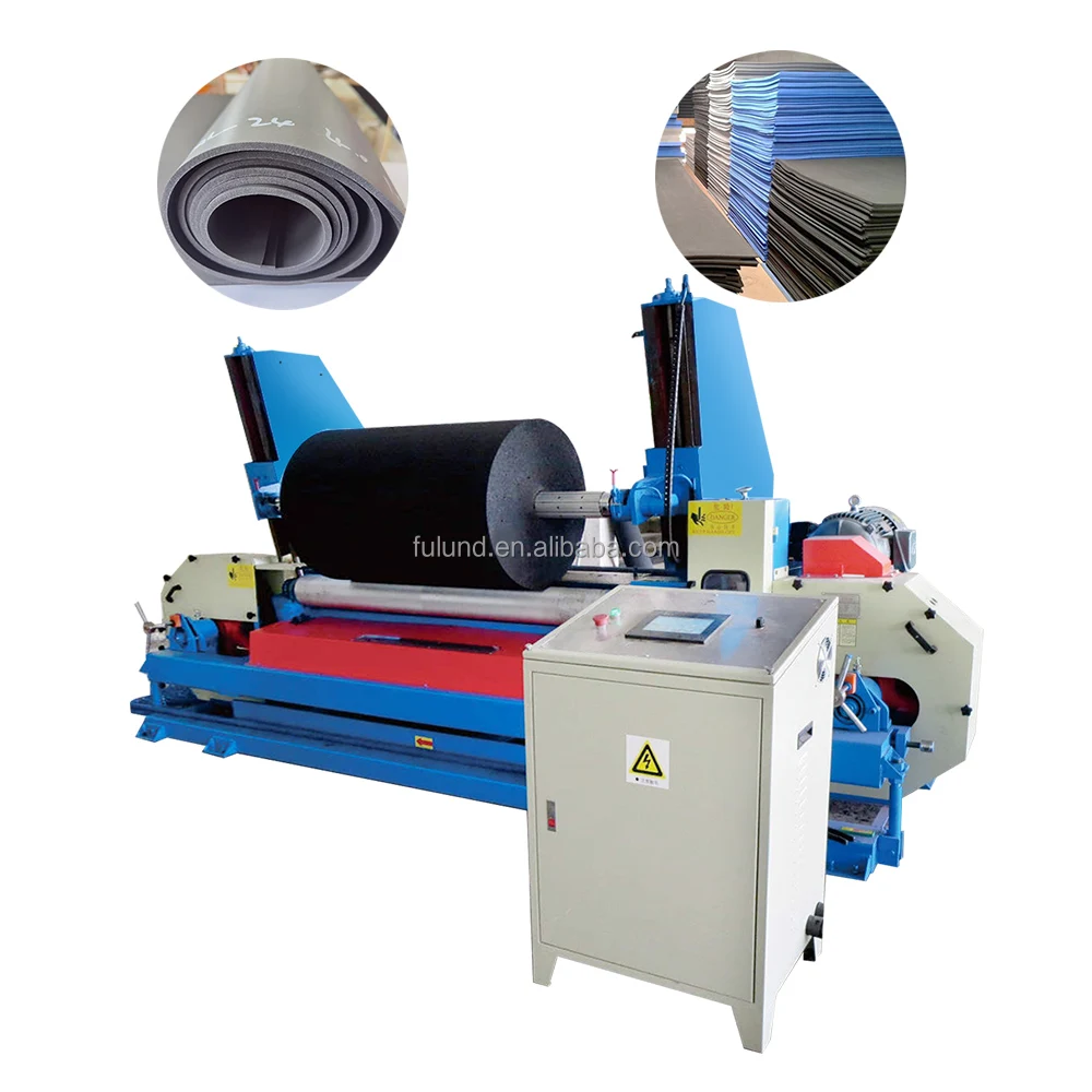 Автоматическая резиновая поролоновая губка горизонтальная вертикальная машина для резки пены горизонтальная круговая машина для резки