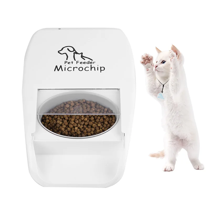 2022 New Listed Multi Cat Feeder Automatic Pet Feeder Cat Food Dispenser with RFID tag/implanted chip