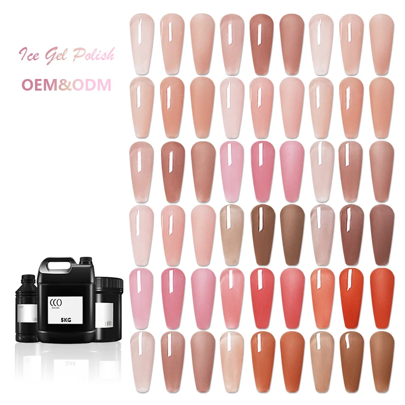 Wholesale UV Gel Kit Professional Nail Bulk Vacation Capacity Nail Gel polish Supplies Soak Off Ice Gel OEM