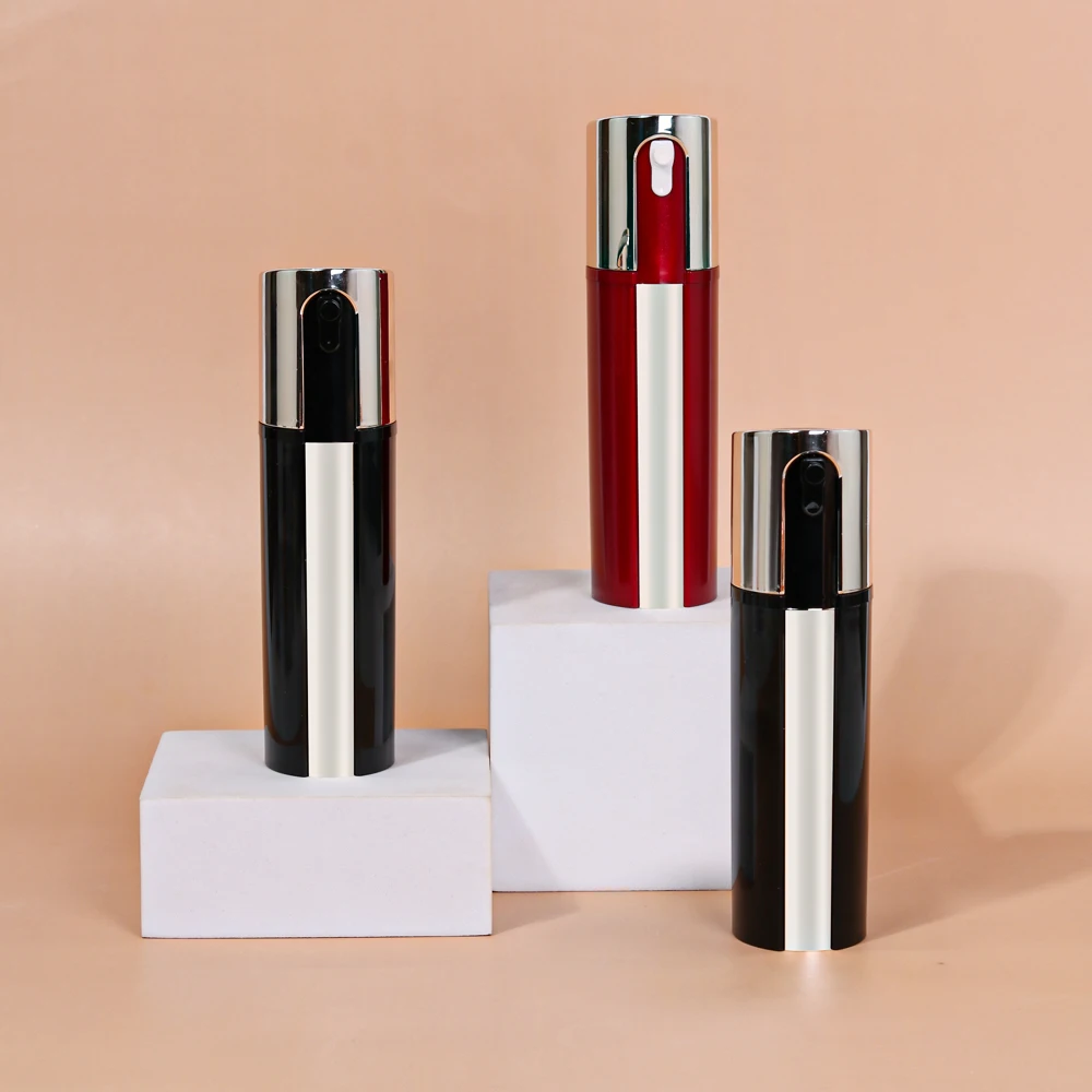 Wholesale Luxury Electronic Plating Cosmetic Skincare Container Plastic Lotion Pump Bottle Empty Serum Pump Lotion Bottle