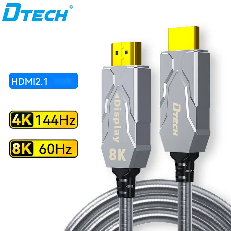 Armor HDMI Cable Wire Long Armored AOC 4K 8K 2.1 TV Fiber Optical HDMI Cable