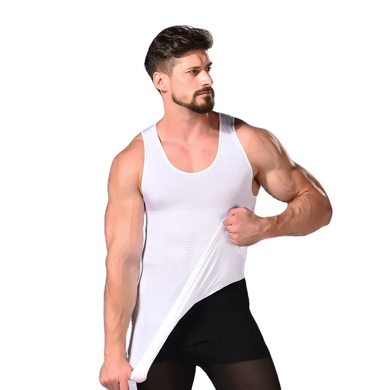 New Design Bodywear Mens Slimming Bodyshaper Compression Tank Top Slim Fit Undershirt Shapewear Body Shaper