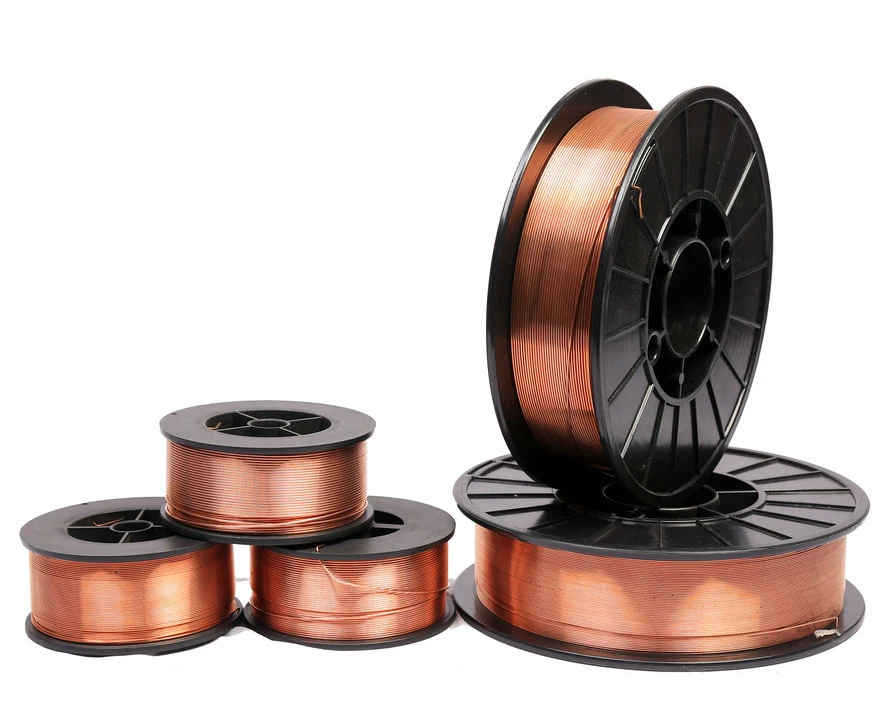 Mild Steel Copper Coated 0.8MM 1.0MM  SG2 ER70S-6 CO2 MIG Welding Wire
