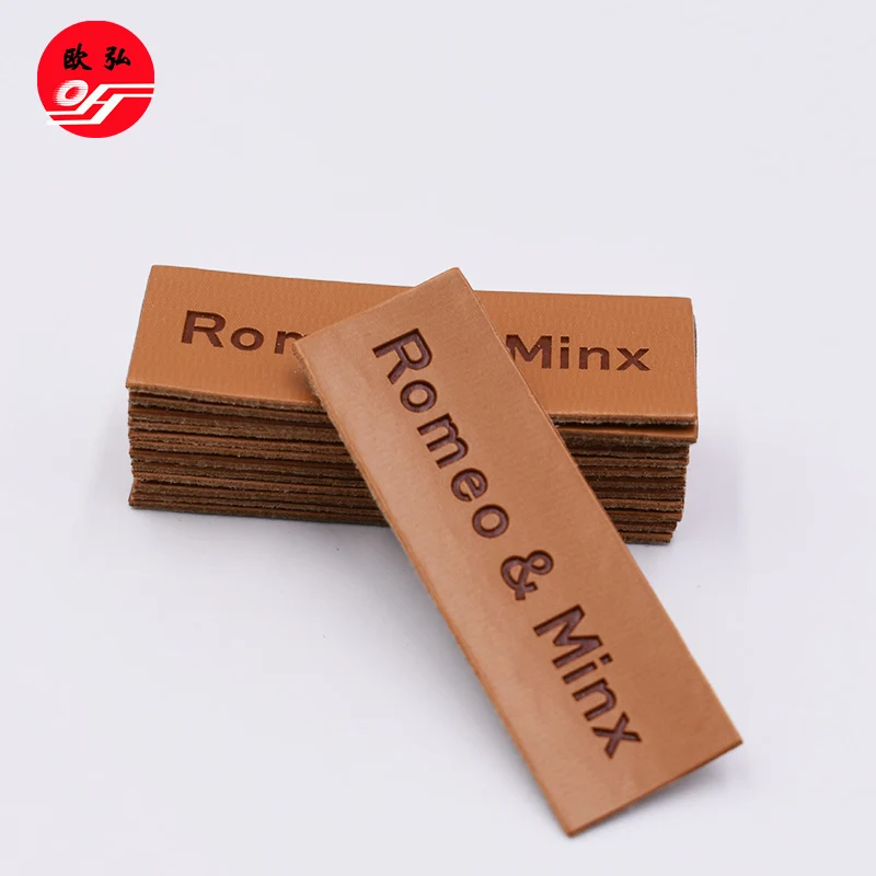 Лидер продаж, индивидуальный тисненый логотип, кожаный патч, индивидуальный логотип бренда, кожаная этикетка, тисненый модный бренд, кожа