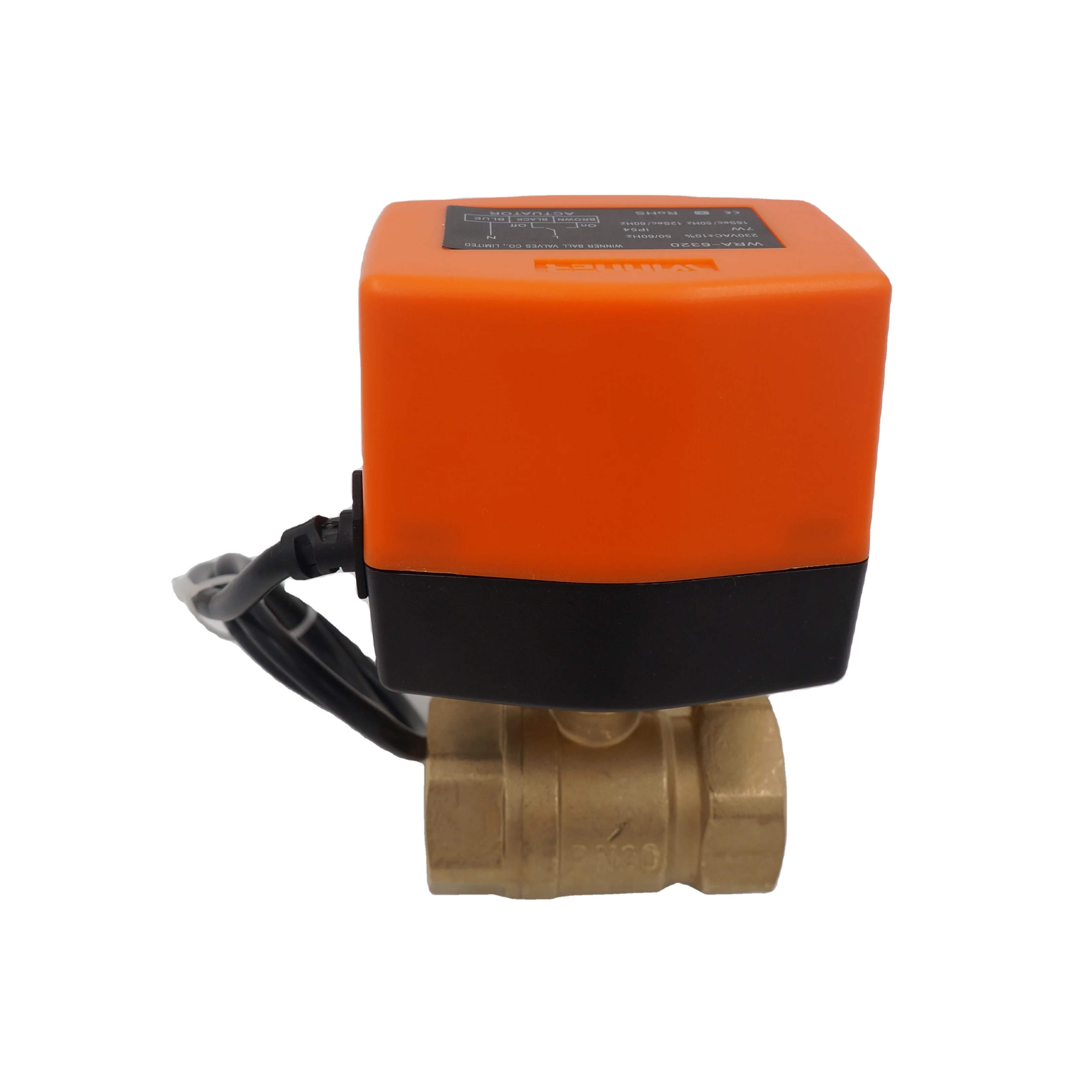 Электрический латунный шаровой кран с регулировкой расхода воды, 24 В, 2 канала, 1/2 дюйма, DN15