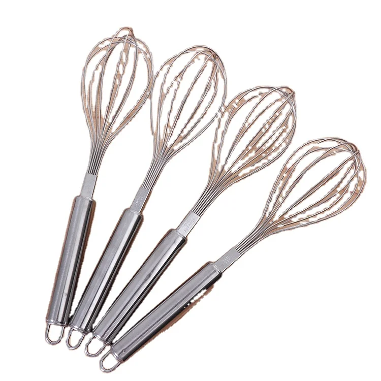 
Amazon top seller Wire Manual whisk Egg Beater Stainless Steel Handle 