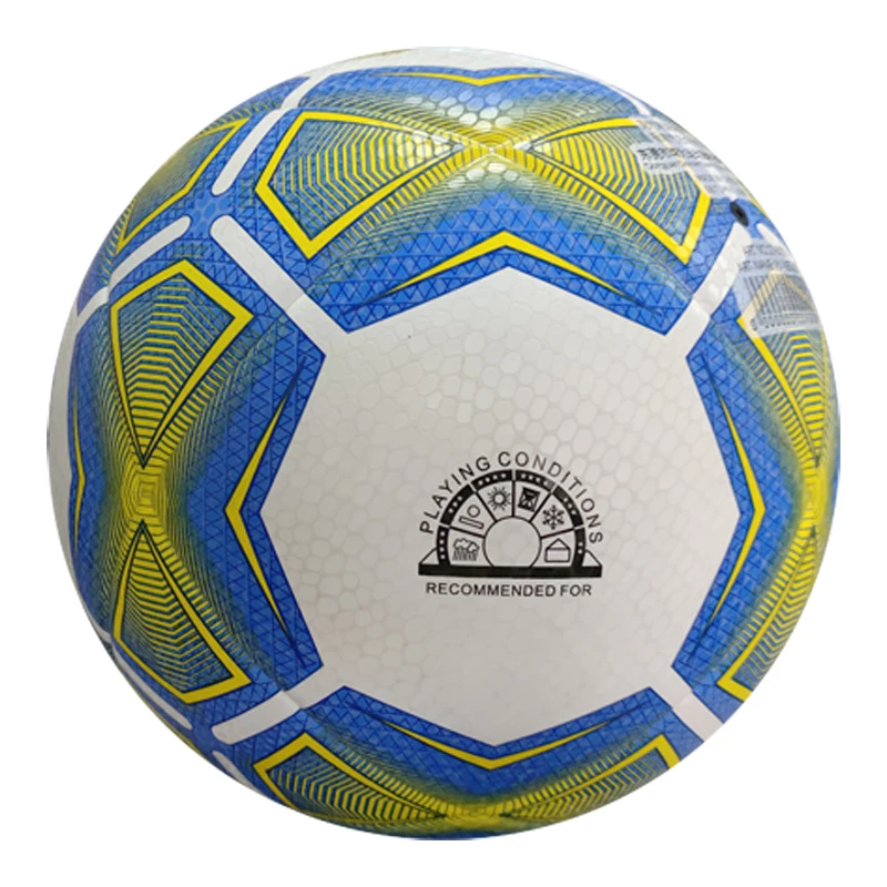 NO. 5 pelota football thermal bonded waterproof real game sports soccer ball size 5 promotional PU TPU PVC rubber bladder soccer