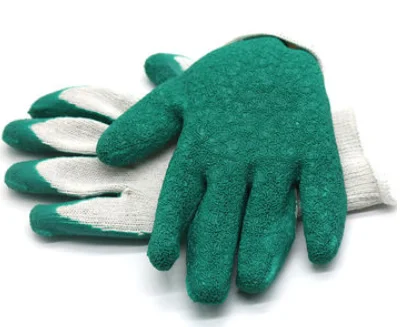 10 Gauge Polycotton Liner Coated Latex Palm Safety Work Industrial Gloves