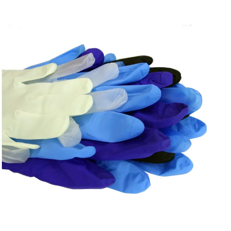 Orange and Black Color Strong Home Use Safety Nitrile Industrial Grade Glove