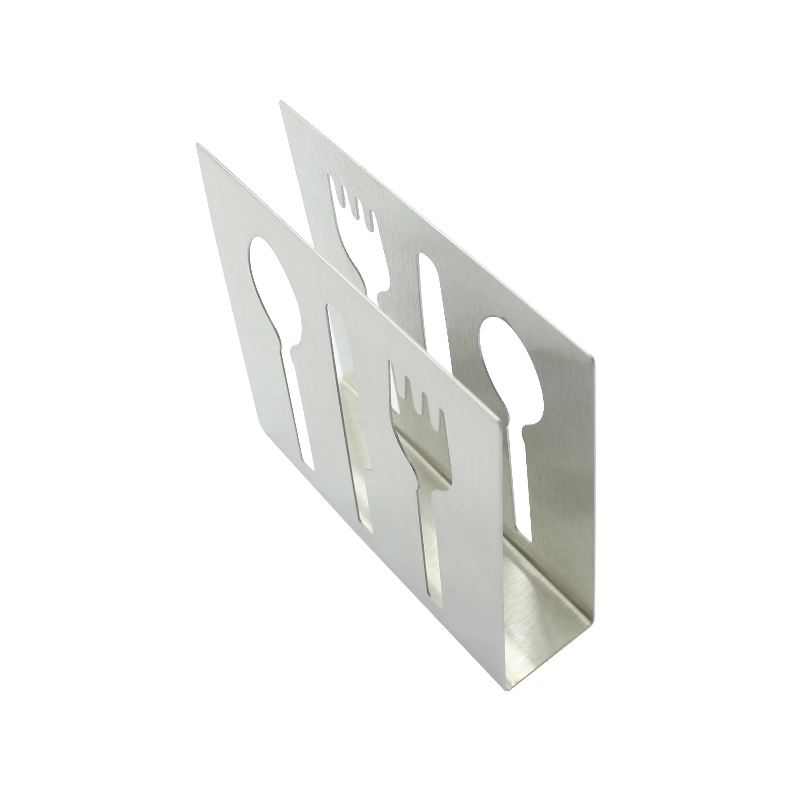 
Stainless Steel Elegant Napkin Holder Upright Paper Napkin Storage Dispenser for Dining Table and Kitchen Countertops 