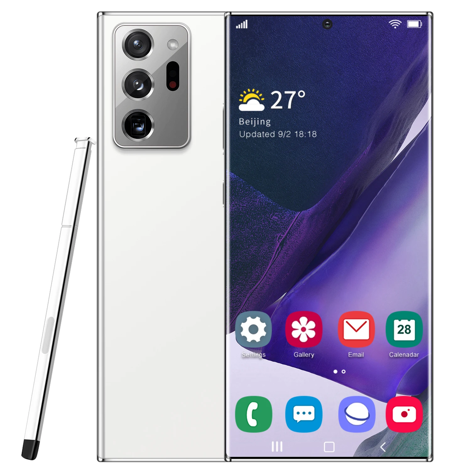 Оригинальный смартфон Note20U + 8 Гб 2020 ГБ 512 дюймовый AMOLED экран на базе Android 6 9 новинка 10