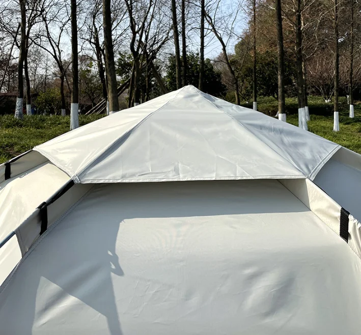 Outdoor Portable Tent Hexagonal Camping Large Capacity 5-8 Person Camping Outing Fully Automatic Tent Fishing Tent