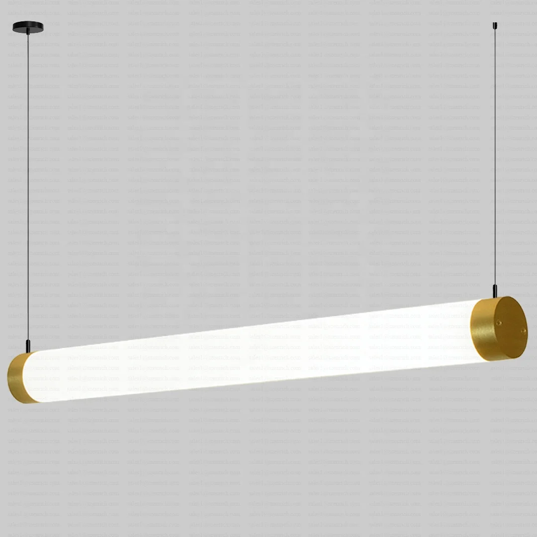 360 Degree Round Tube LED Linear Chandelier Pendant Lights Nordic Bedroom Bedside Long Line Light suspensions luminaire