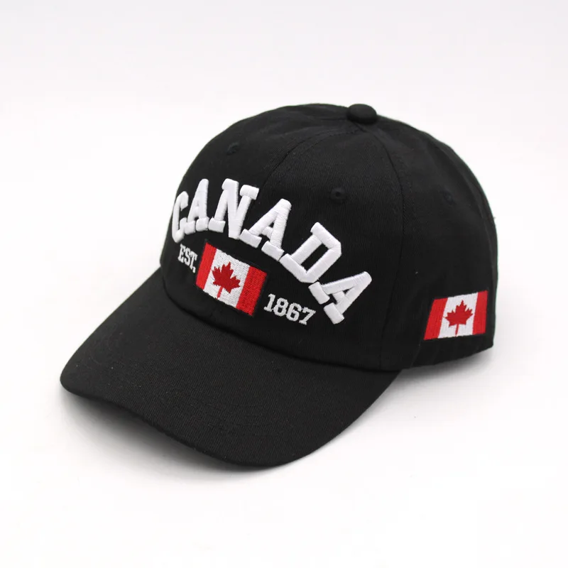 Fashion Running CANADA 1867 Adult 3D Embroidered Logo Baseball Cap