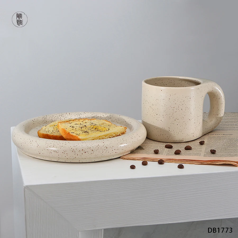Крупная керамическая кофейная кружка на заказ с краской-брызгами уникальные фарфоровые кофейные чашки брызгами и блюдца для послеобеденного