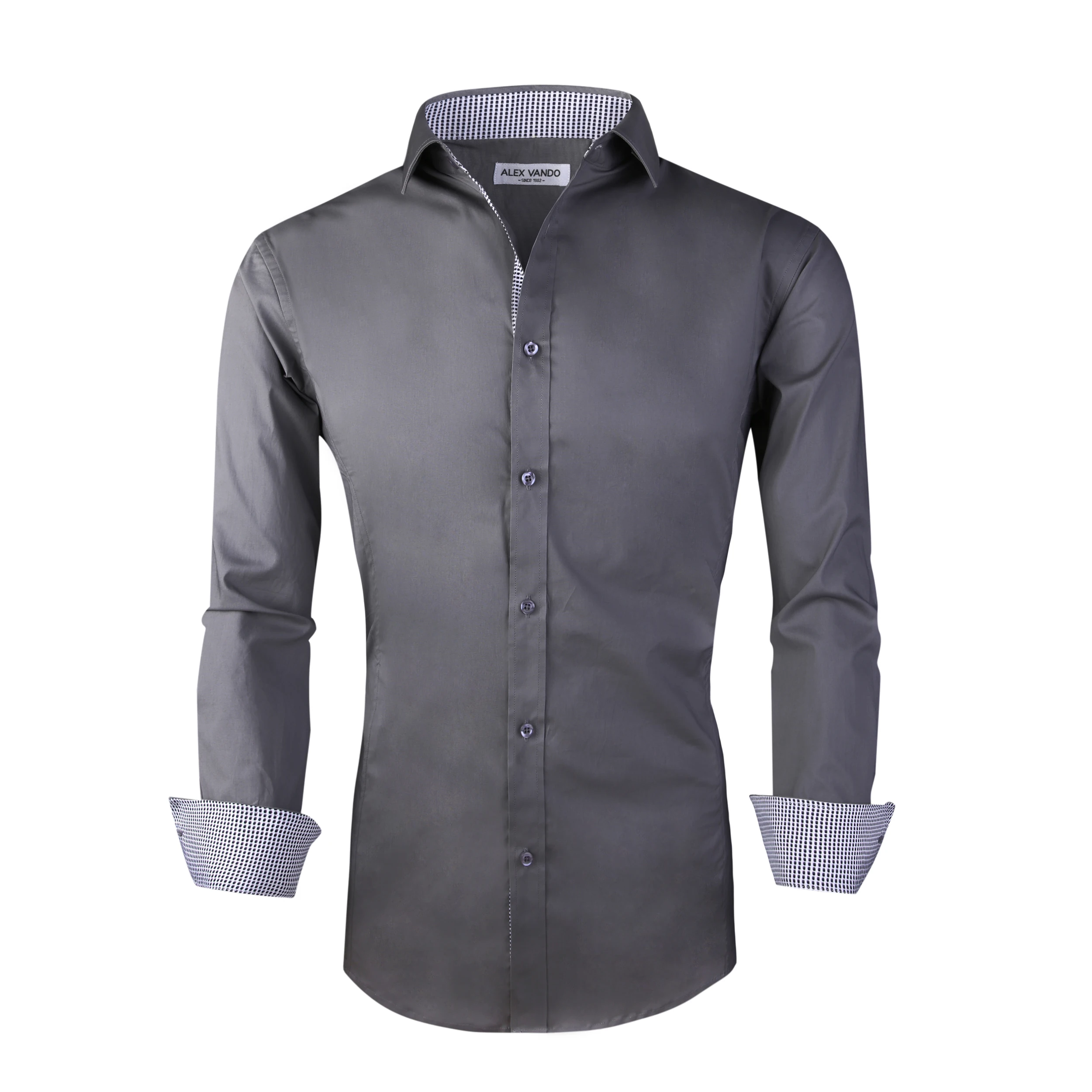 OEM/ODM solid color dress shirts men long sleeve business shirt 100% cotton wholesale factory