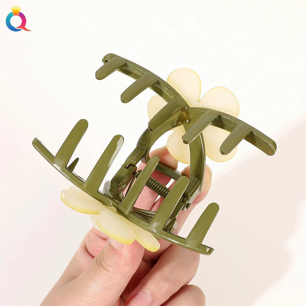 QIYUE Sweet High-end Hair Clip Back Head Grab Clip Hair Tie Shark Clip Hair Accessories