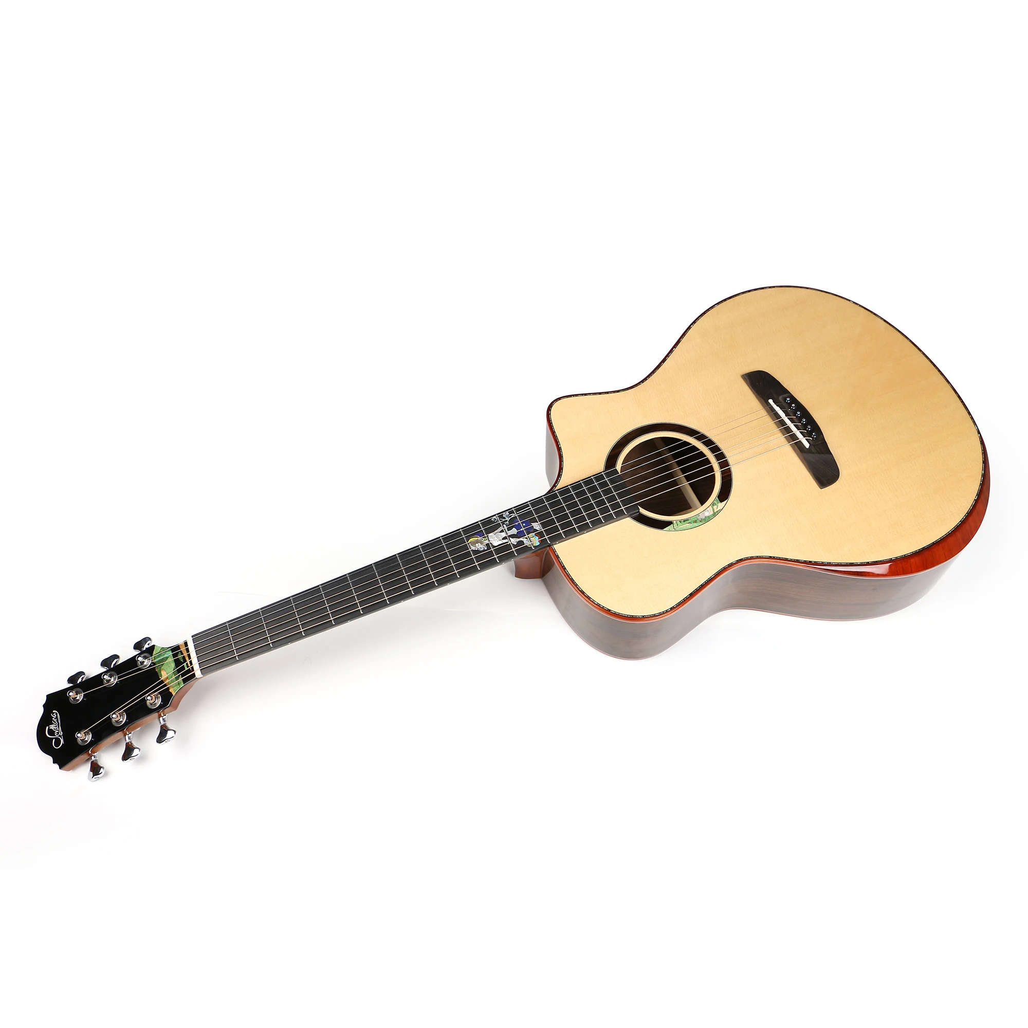 Special High Quality Design All Solid Handmade 41 Inch Acoustic Guitar With Santos Wood For Wholesale