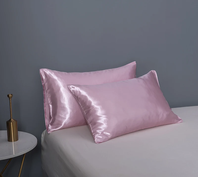 2024 Trending Products OEM ODM Home Hotel Romantic Pink Silk Quilt Cover Bedding Set