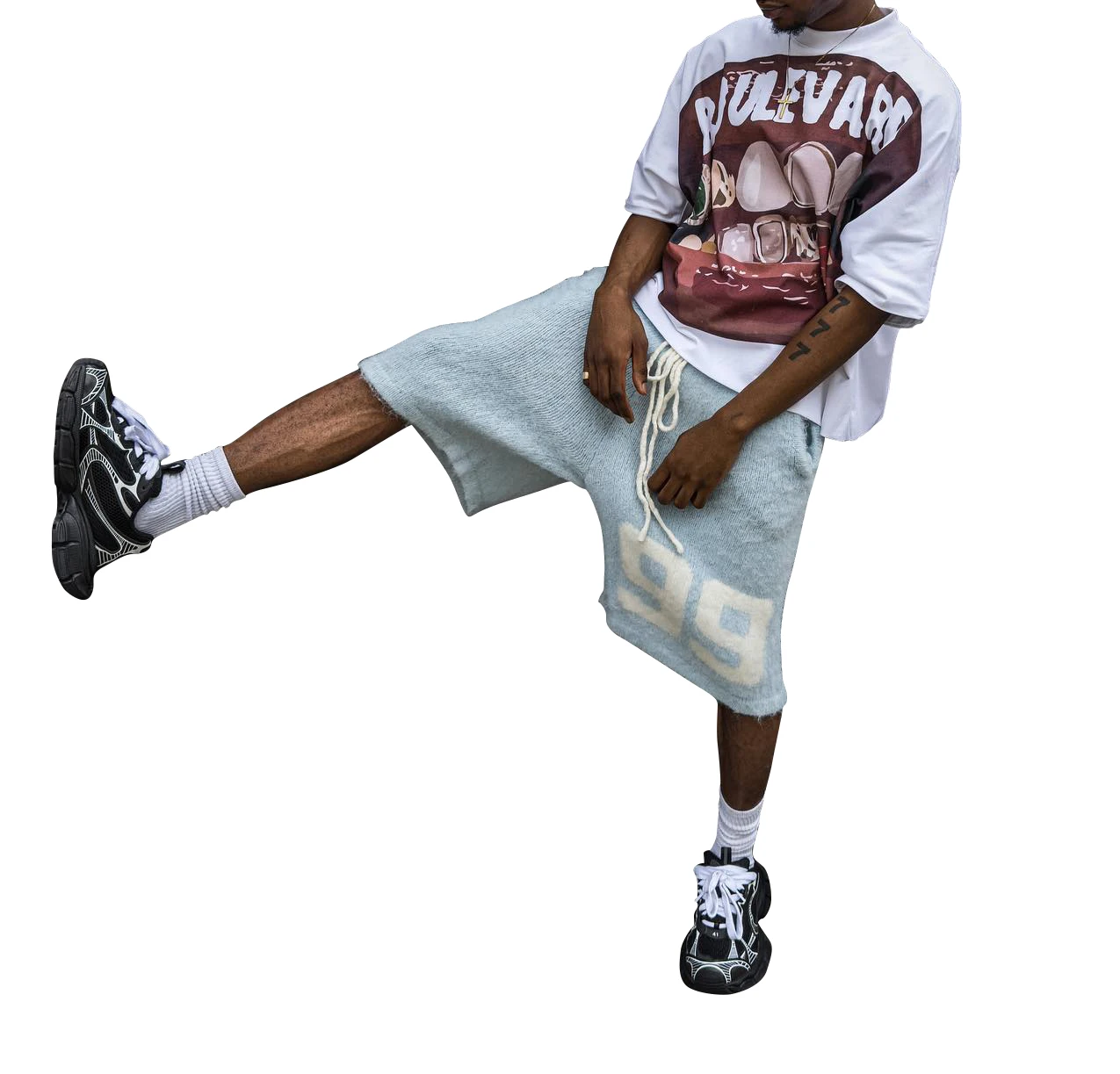 Custom Designer Drop Shoulder Screen Print Graphic Fashion Heavyweight Cotton Oversize Cropped Boxy T Shirt Men