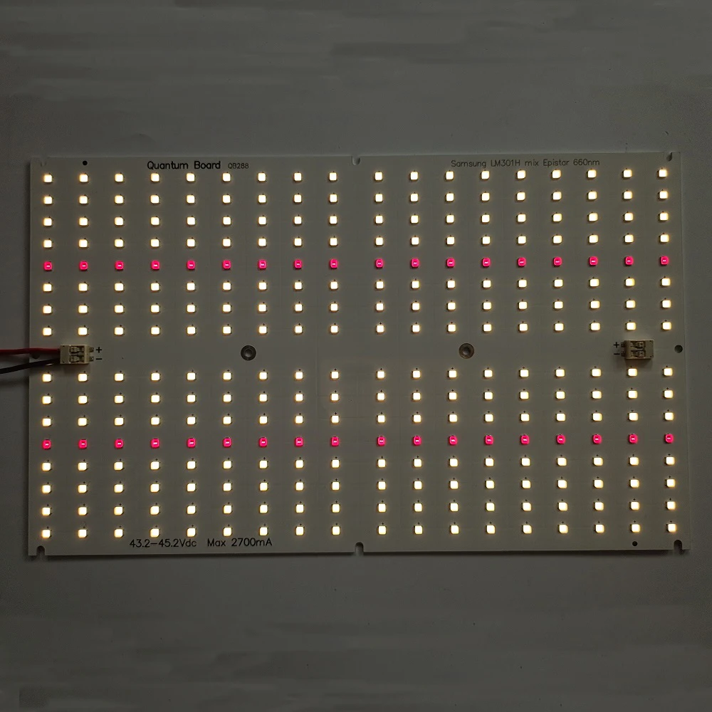 led grow lights kit qb288 v2 pcb board with lm301h epistar 660nm