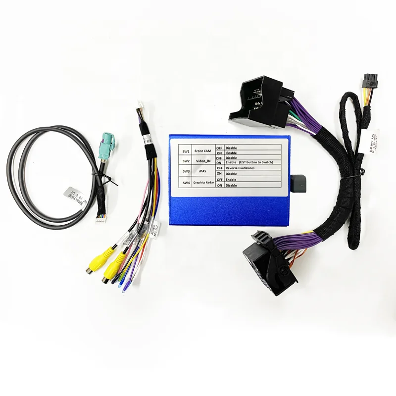 Car Reverse Rear Camera Interface for Peugeot 408/508/308S/2008 SMEG System Intelligent Parking Assist Kit has Dynamic Guideline