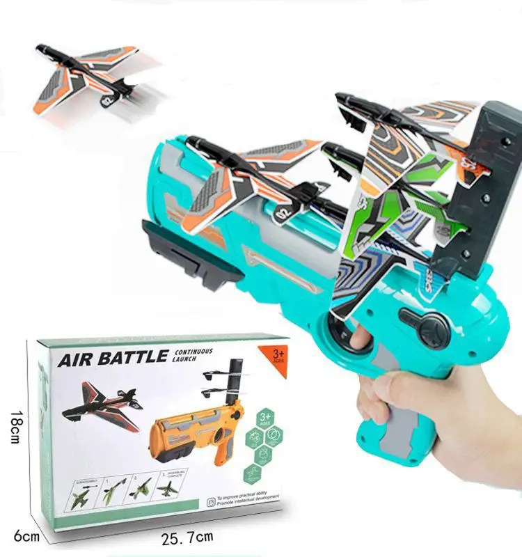 Hot Selling cheap Airplane Launcher Toy Catapult Plane Toys For Kids 4PCS Outdoor Sport Flying Toys for kids