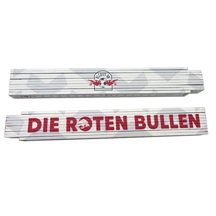 На заказ хорошее качество, 2 метра/200 см, 36 дюймов, 6 футов, белая деревянная складная линейка с логотипом 4C и фирменной печатью, мерная конструкция