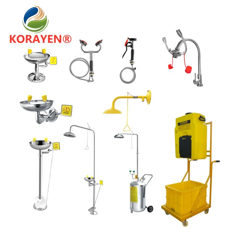 Manufacturers Wholesale Emergency Shower Eyewash Station Price Eye Wash Shower For Sale
