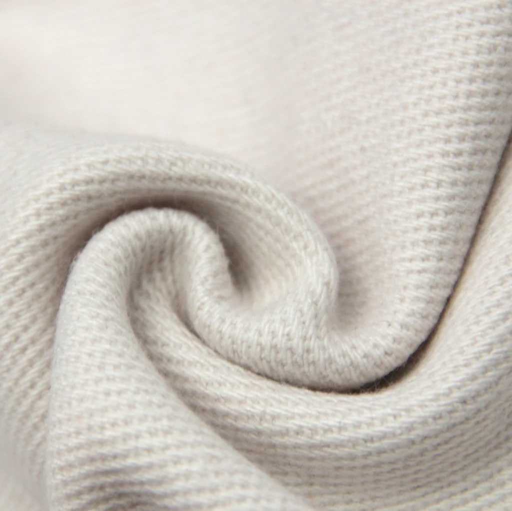 New design wrinkle Resistant white twill  wool blend fabric for overcoat