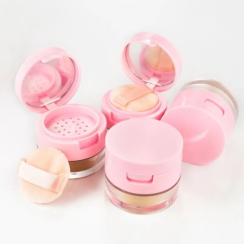 OEM Oil Control Waterproof Square Makeup translucent fit me waterproof vegan shimmer talc free pink setting powder