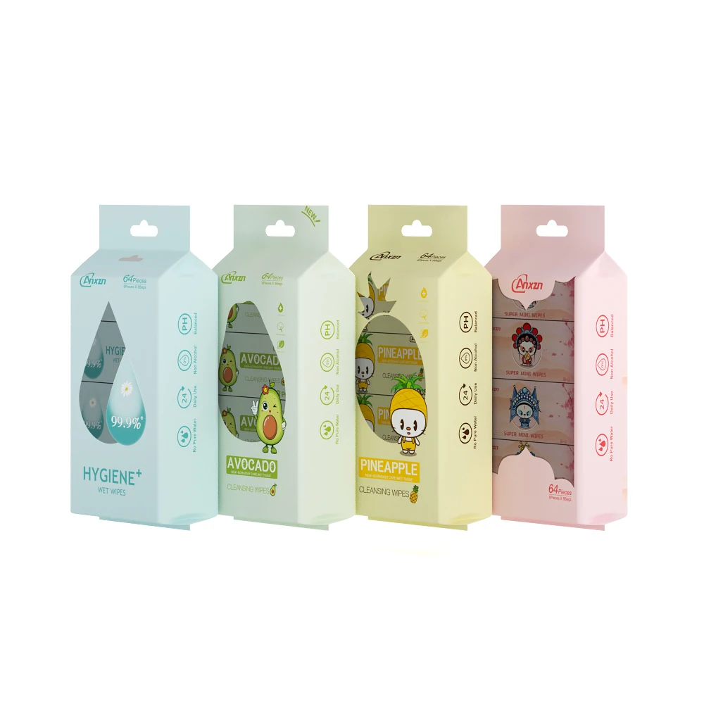 New Design Fashionable Custom Package Cleaning Wet Wipes Free sample baby products Mini wet wipes professional China manufacture