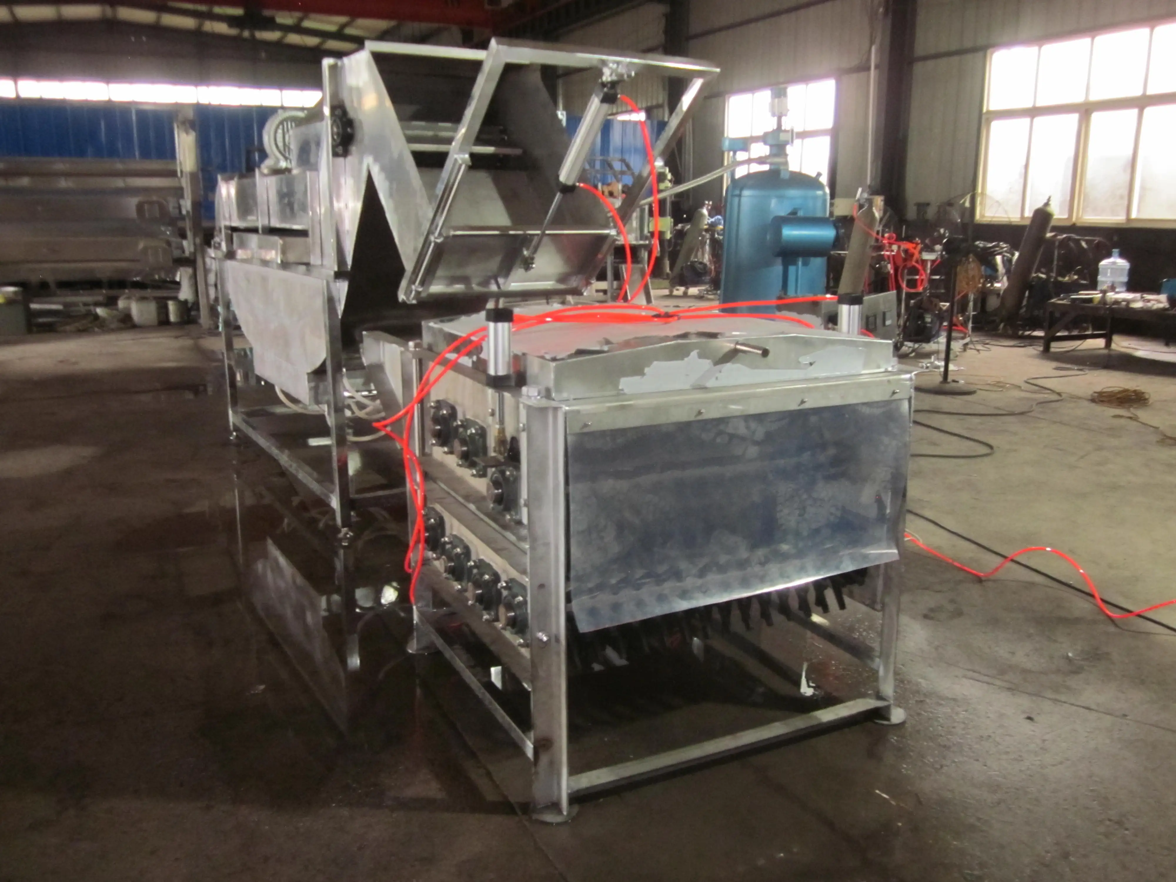 popular stainless steel automatic poultry scalder and chicken plucker machine