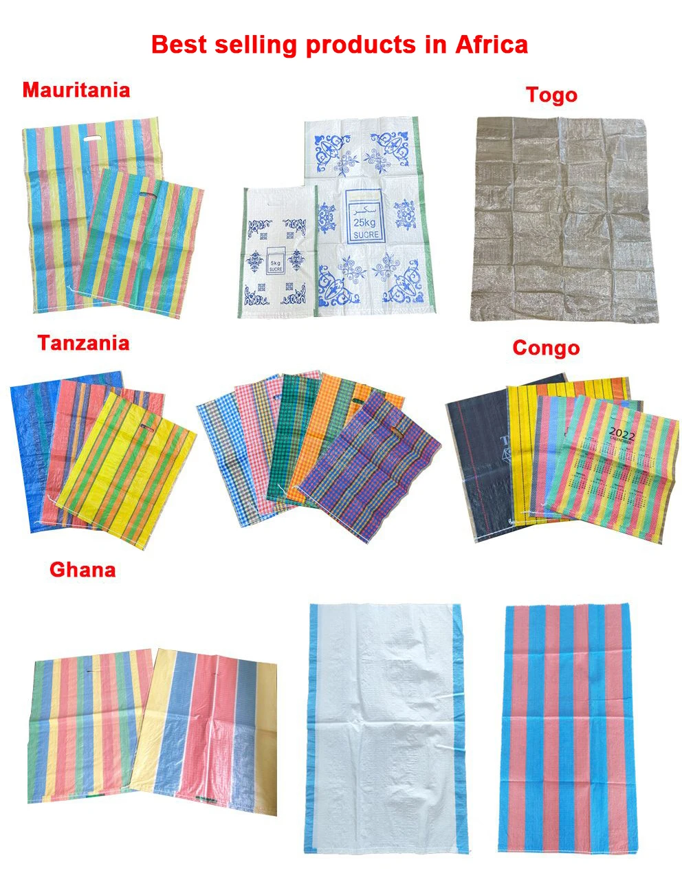 White Laminated Plain Polypropylene PP Woven Rice Bag Sack 25kg 50kg For Flour Salt Sugar Grain Wheat Maize Corn Packaging Used