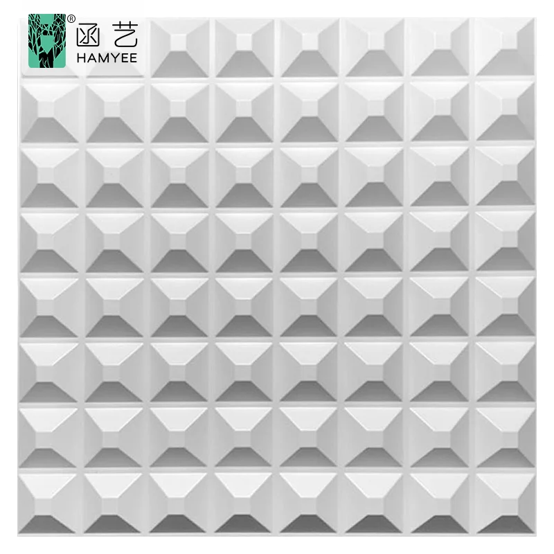 500x500 мм Алмазная черная/белая кирпичная настенная панель 3d интерьерная декоративная бумага