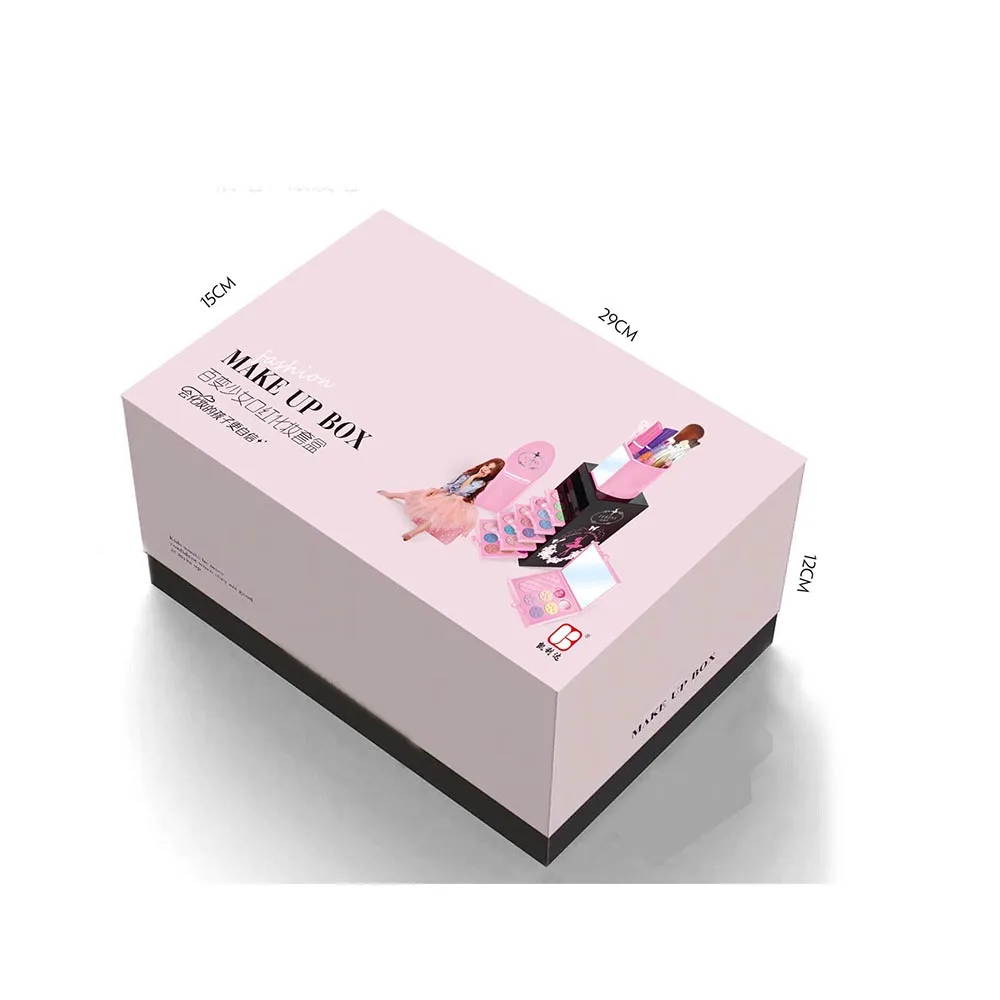 Luxury Girl Pretend Play Real Makeup Kits Non-Toxic Beauty Set Variety Lipstick Make up Toys For kids