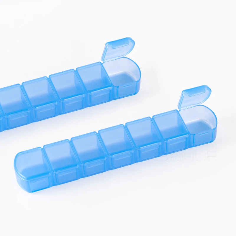 Gold Labels Child Pastillero Travel Monthly Mini Cute Pink Logo Stickers Medicines Selling Pill Box