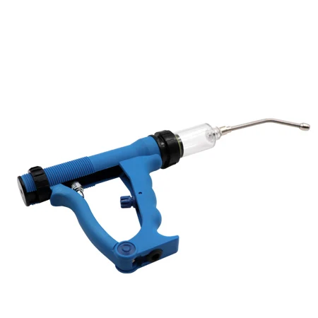 Veterinary 10ml Plastic Drencher Vet Vaccine Syringes Continuous Automatic Drenching Gun for Animal Cattle Goat