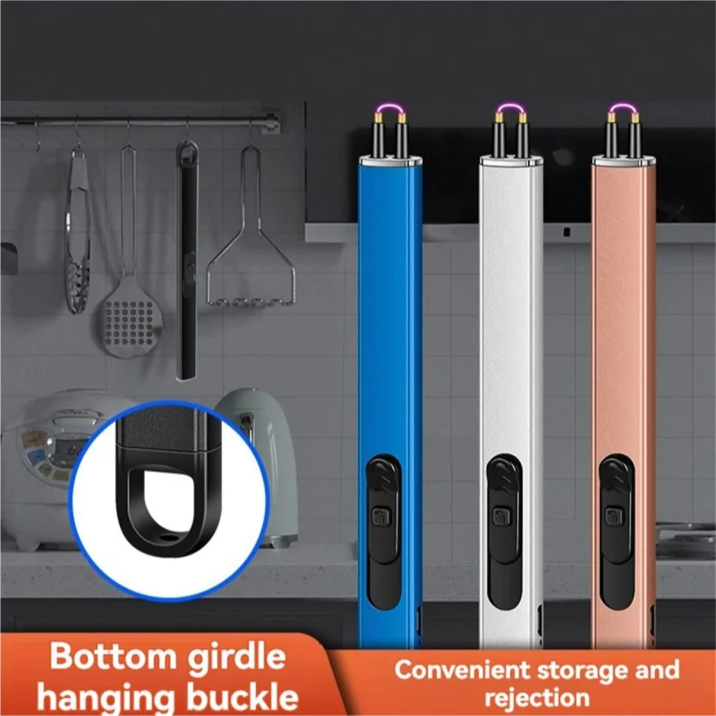 Custom USB Rechargeable Electronic Lighter Windproof Kitchen & Outdoor BBQ Gas Stove Igniter Sublimation Pulse Candle Gift
