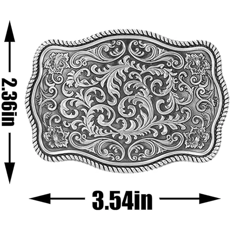 Best quality wedding bulk blank letter initials custom design western Belt buckle