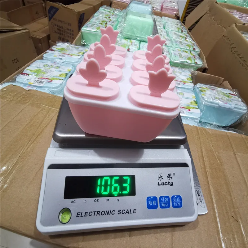 8 Cell Ice Cream Mold Ice Handmade Dessert Popsicle Mold For Freezer Fruit Ice Cube Maker Reusable Forms