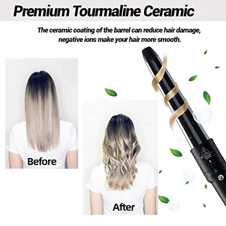 Hair Curler Ceramic Ionic LCD Curling Iron Hair Waver Hair Styling Tools